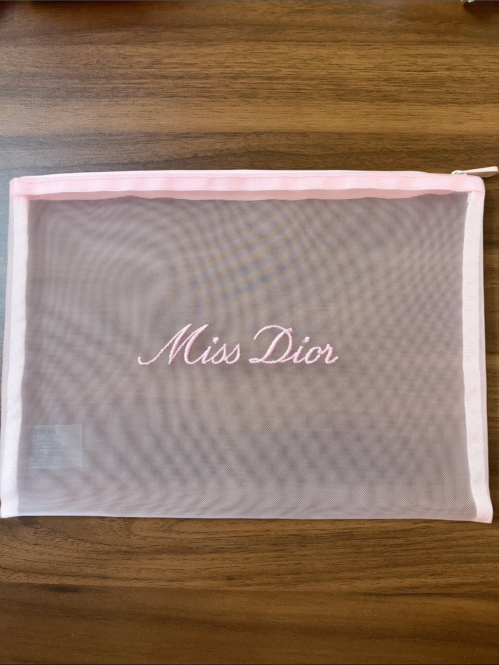 New Miss Dior Pink Mesh Cosmetic Bag
